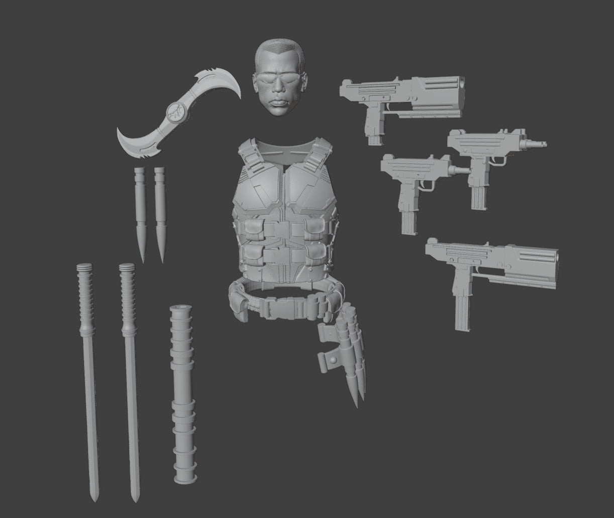 Blade 1/12 Action Figure Kit