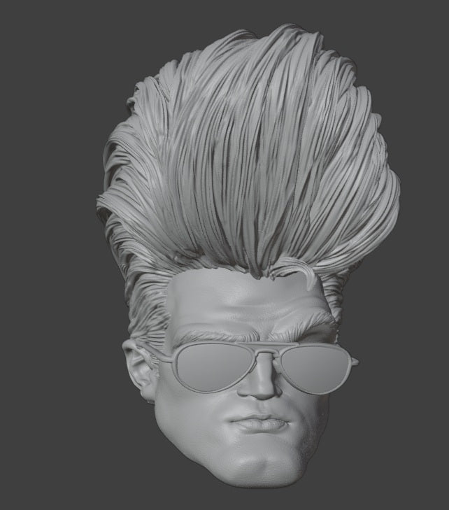 Johnny Bravo 1/12 Scale Head