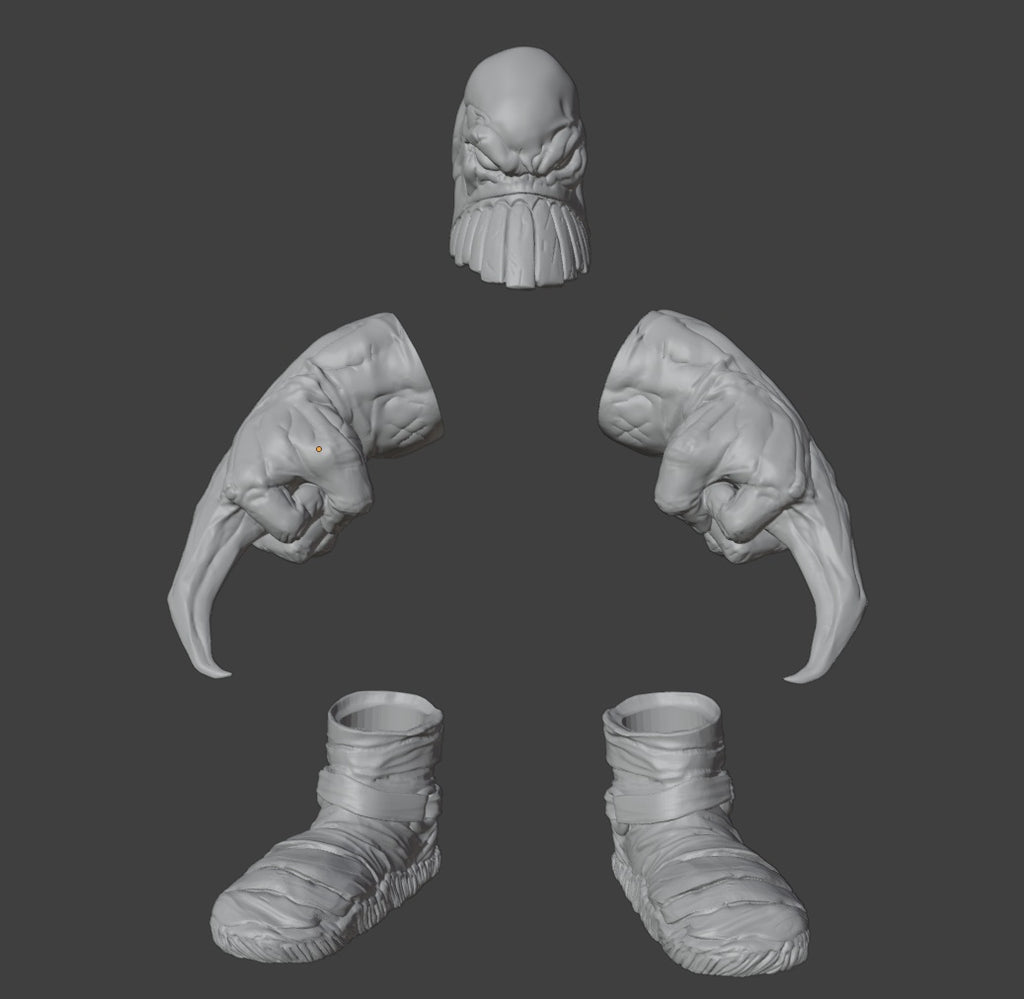 The Maxx 1/12 scale parts marvel legends