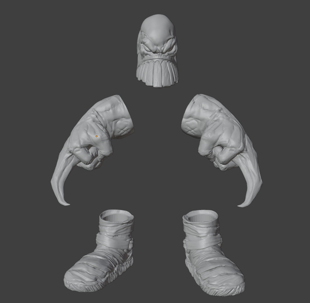 The Maxx 1/12 scale parts marvel legends